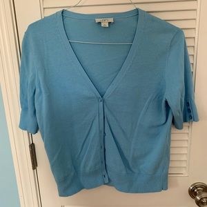 Loft Baby Blue Crop Sweater